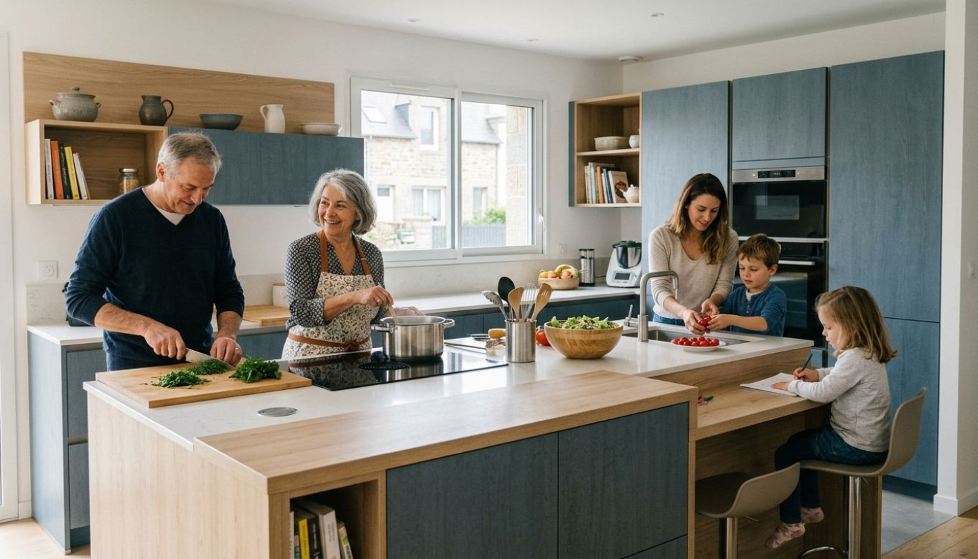 Cuisiniste Saint Malo : quand l’ergonomie s’invite à votre table familiale
