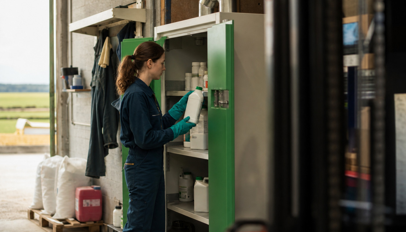 Sécuriser ses stocks, protéger ses équipes : l’armoire phytosanitaire s’invite dans les débats de la PAC