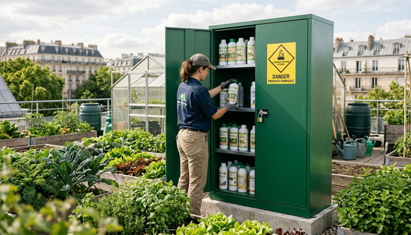Sécurisez vos produits sans compromis : l’essor de l’armoire phytosanitaire en agriculture urbaine